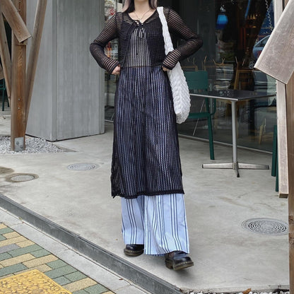 現貨 PT049 Strips Pants - Blue | Brown