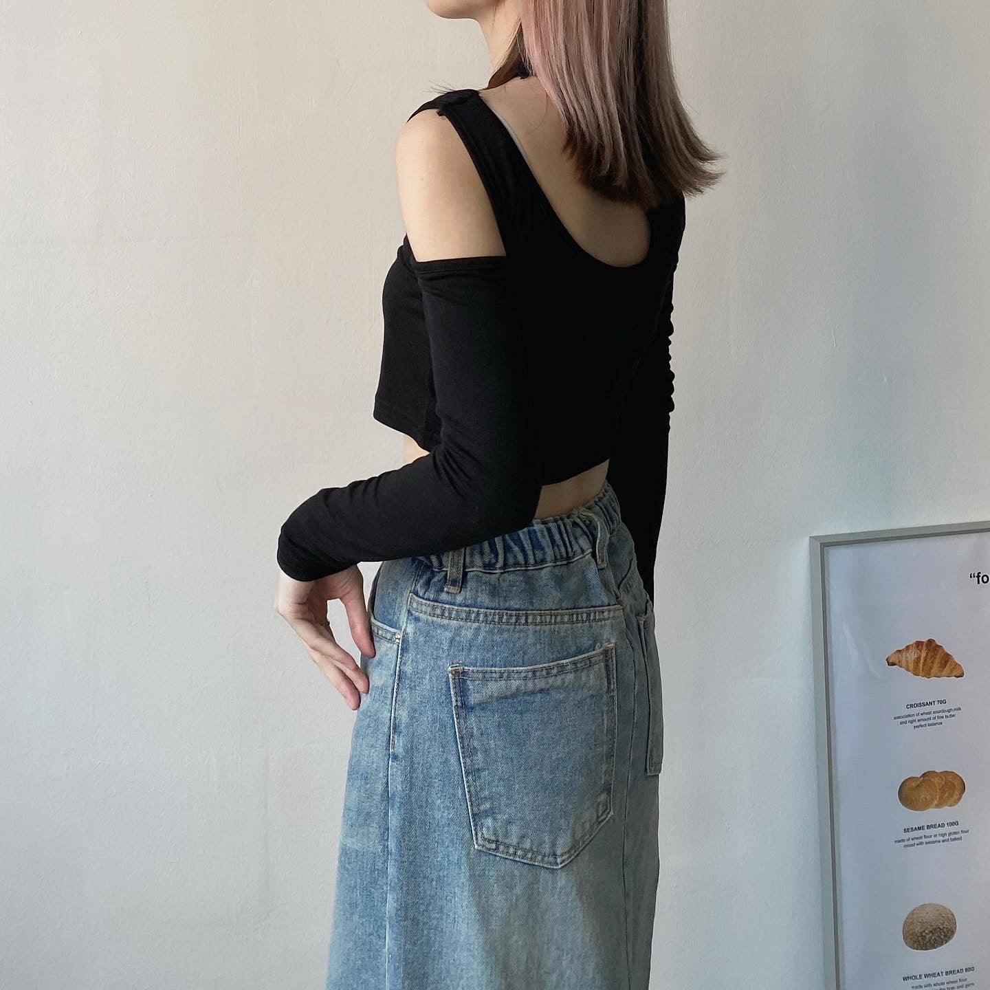 現貨 TP322 Cut-off Mini Top - Blue | Black