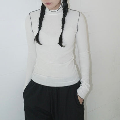 現貨 TP289 Point Line Pola Top - White | Brown | Gray | Black