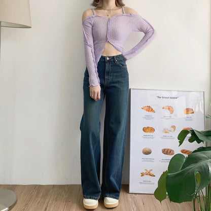 現貨 TP197 Cold-Shoulder Blouse - Purple