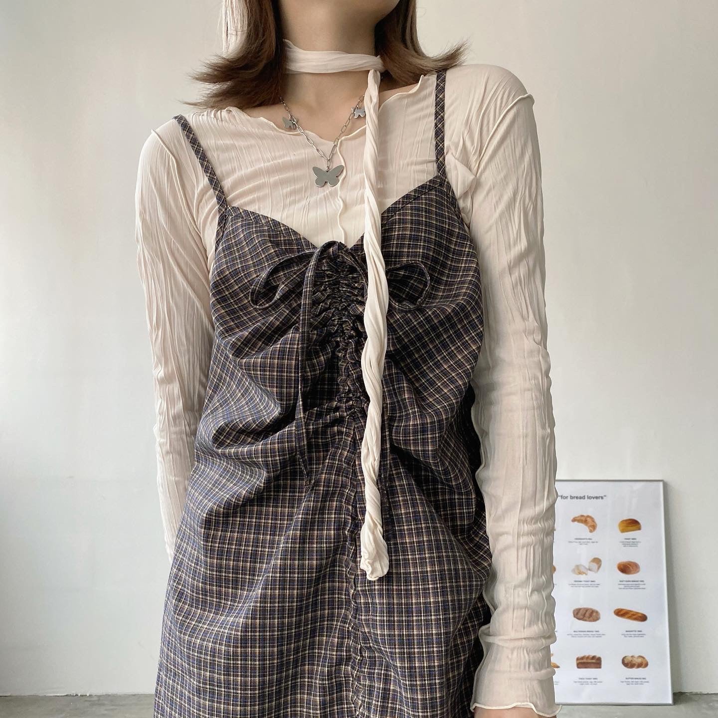 現貨 TP268 V-Neck 2Way Top - Ivory