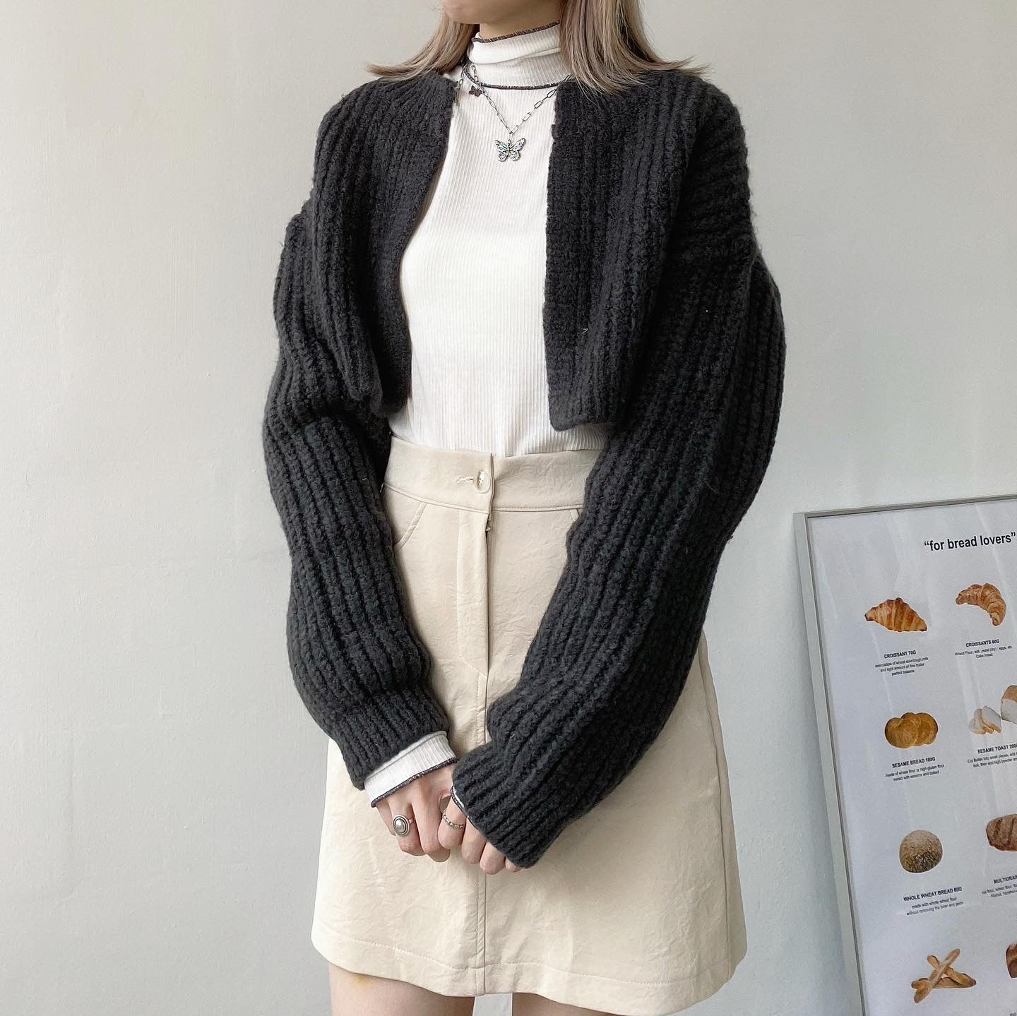 現貨 TP289 Point Line Pola Top - White | Brown | Gray | Black